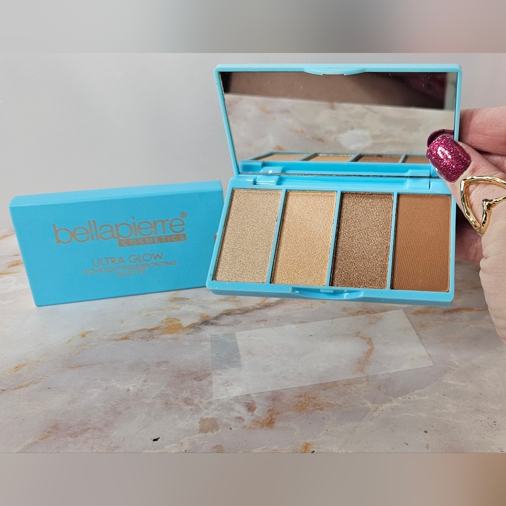 **5 for $25** Bellapierre Ultra Glow Highlighter Palette - Gold and Brown Shades